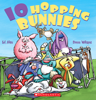 childrens books, 10 hopping bunnies, scholastic kids books